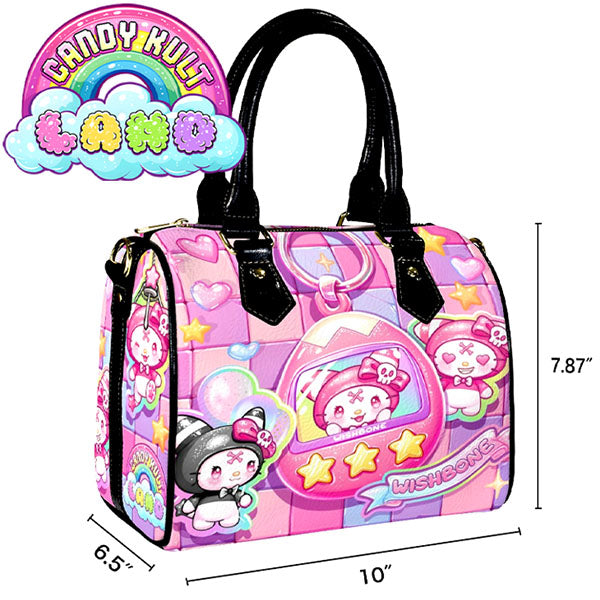 Wishbone Tamagotchi Sticker Wall Candy Kult Land Boston Crossbody Handbag