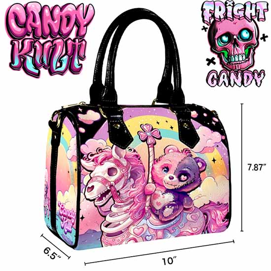 Spooky Bear Carousel Fright Candy Boston Crossbody Handbag - Candy Kult - Candy Cult - Cult Candy - Cake High Heels - [product_vendor}