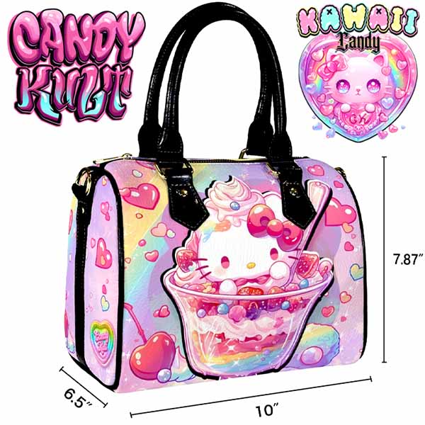 Sundae Kitty Kawaii Candy Boston Crossbody Handbag - Candy Kult - Candy Cult - Cult Candy - Cake High Heels - [product_vendor}