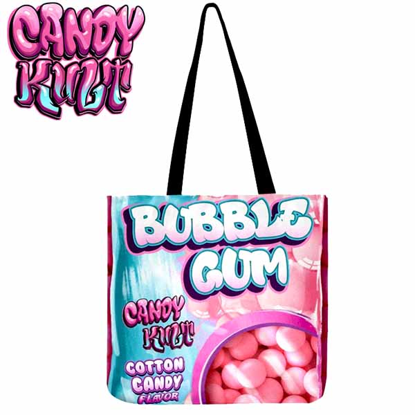 Cotton Candy Bubble Gum Candy Kult Reusable Canvas Shopping Tote - Candy Kult - Candy Cult - Cult Candy - Cake High Heels - [product_vendor}