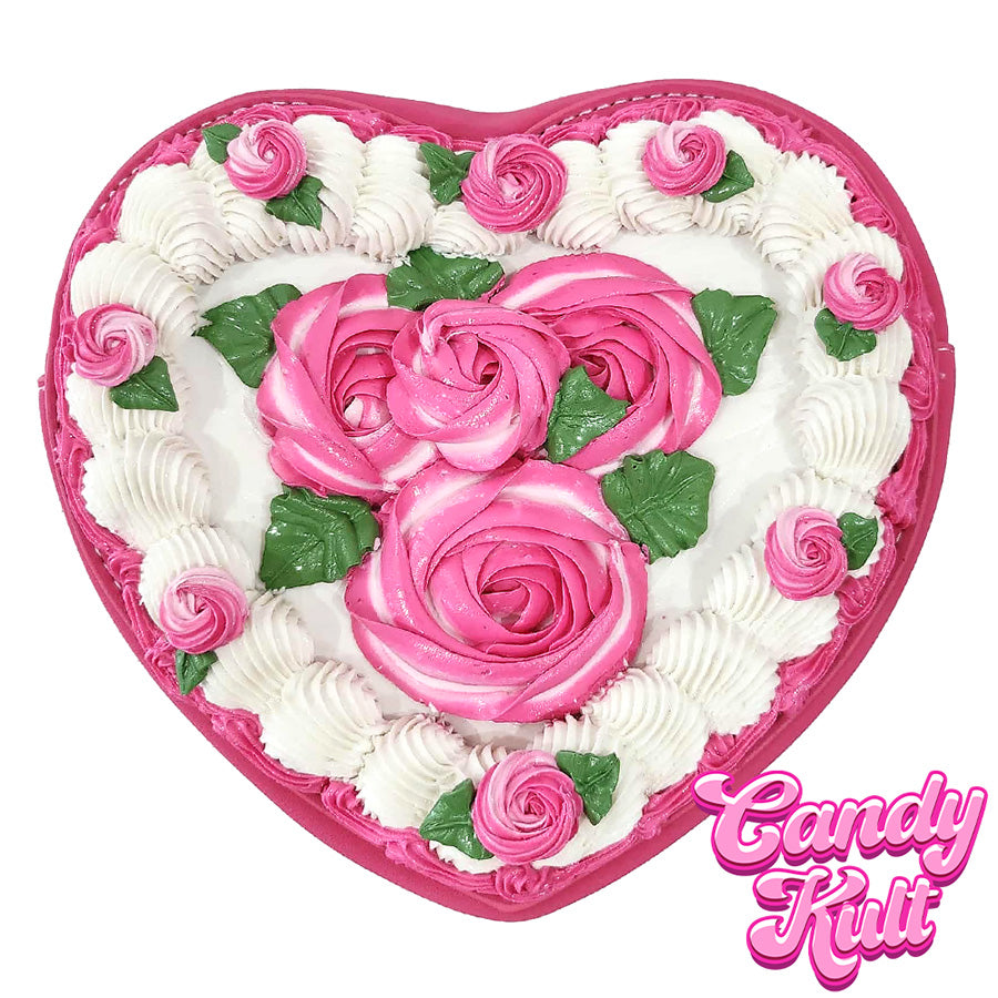 Dark Pink Rose Cake Candy Kult Convertible Crossbody Bag / Hand Bag