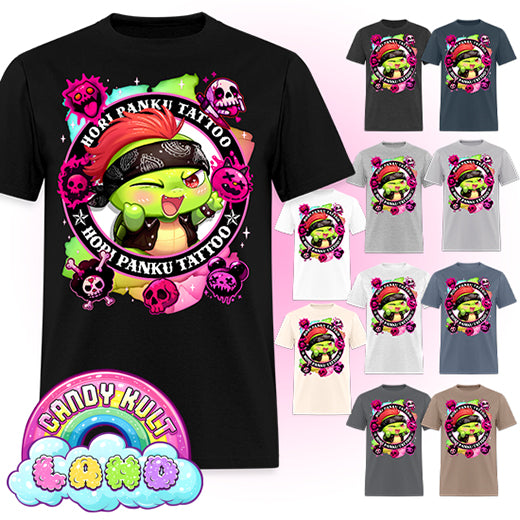 Hori Panku Tattoo Rainbow - Candy Kult Land Men's / Unisex Classic T-Shirt - Candy Kult - Candy Cult - Candy Kult Land - Wishbone - Boo Kitty - Panku - Frosti - Toxic Kitten - Hex-Heart - Cult Candy - Cake High Heels - [product_vendor}