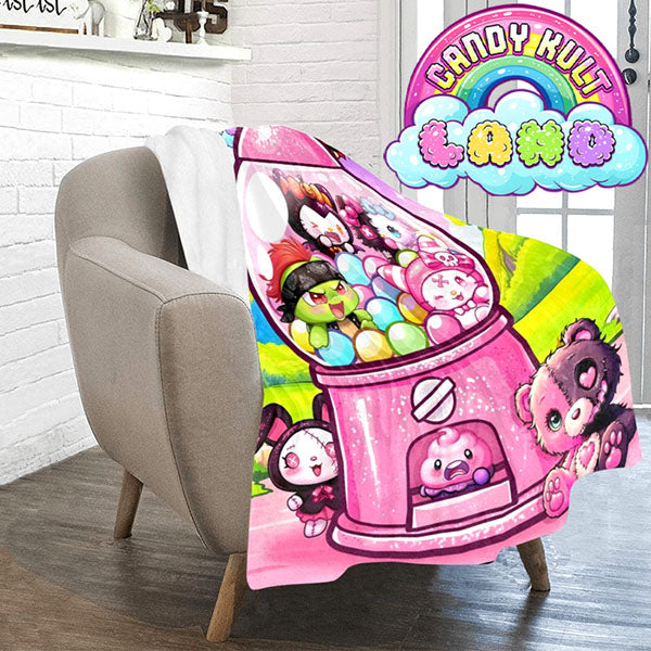 Candy Kult Land Gumball Machine Micro Fleece Blanket