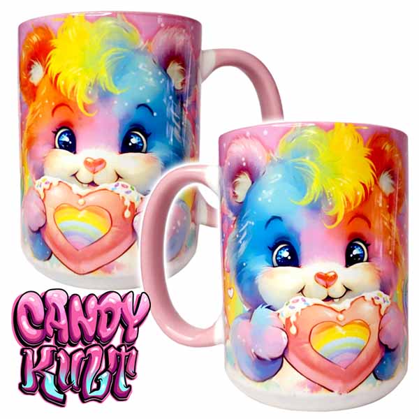 For the Love Of Rainbows Retro Candy Large Mug - Candy Kult - Candy Cult - Cult Candy - Cake High Heels - [product_vendor}