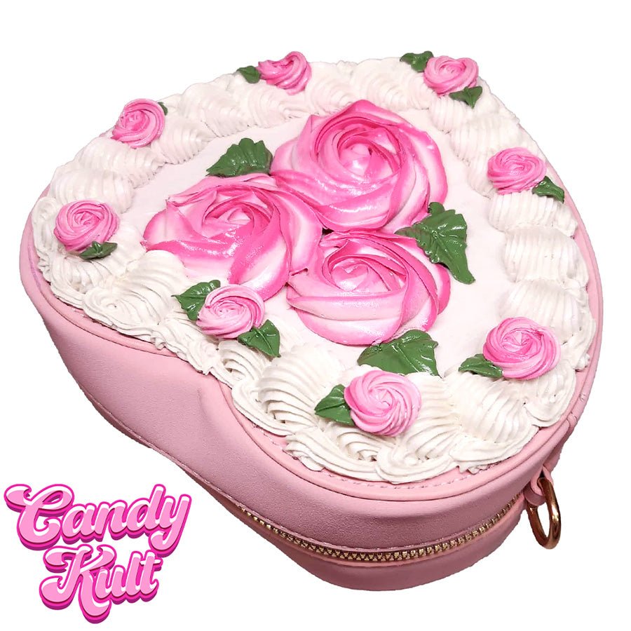 Light Pink Rose Candy Kult Convertible Crossbody Bag / Hand Bag Candy Kult Bag Crossbody Candy Cult - Candy Kult Land - Wishbone - Boo Kitty - Panku - Frosti - Toxic Kitten - Hex - Heart - Cult Candy - Ca