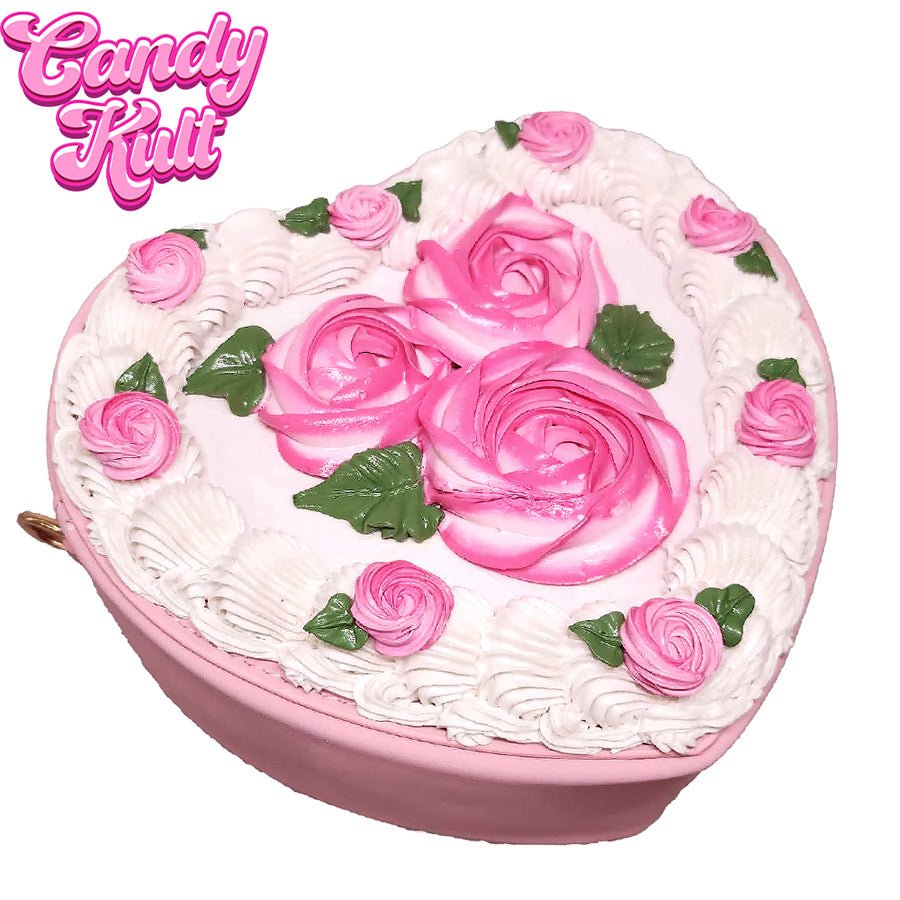 Light Pink Rose Candy Kult Convertible Crossbody Bag / Hand Bag Candy Kult Bag Crossbody Candy Cult - Candy Kult Land - Wishbone - Boo Kitty - Panku - Frosti - Toxic Kitten - Hex - Heart - Cult Candy - Ca
