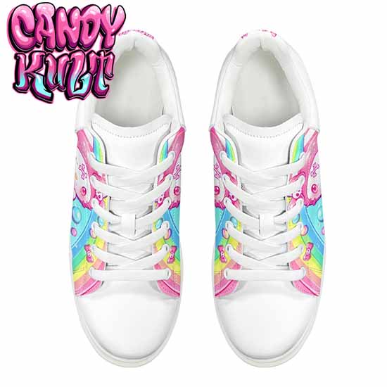 Wishbone Gumball Machine Candy Kult Women's Pulse Sneakers White - Candy Kult - Candy Cult - Cult Candy - Cake High Heels - [product_vendor}