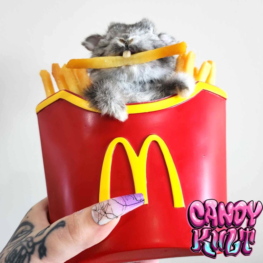 McDonald's Chippie Thief Bunny Candy Kult bunny milkshake taxidermy Candy Cult - Candy Kult Land - Wishbone - Boo Kitty - Panku - Frosti - Toxic Kitten - Hex - Heart - Cult Candy - Ca