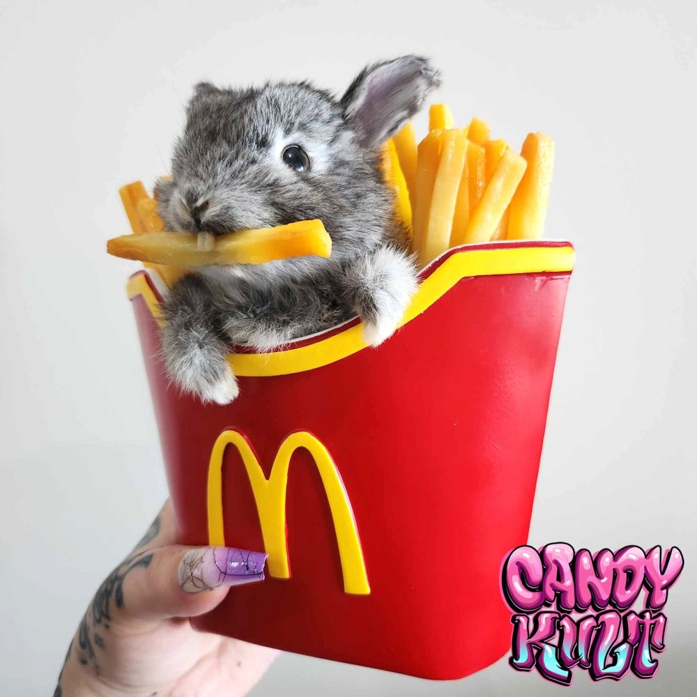 McDonald's Chippie Thief Bunny Candy Kult bunny milkshake taxidermy Candy Cult - Candy Kult Land - Wishbone - Boo Kitty - Panku - Frosti - Toxic Kitten - Hex - Heart - Cult Candy - Ca