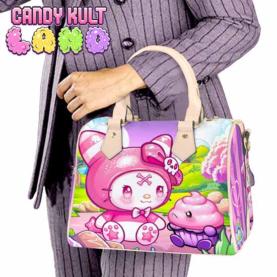 My Friend Frosti Candy Kult Land Beige Boston Crossbody Handbag Candy Kult Bag Crossbody Frosti Candy Cult - Candy Kult Land - Wishbone - Boo Kitty - Panku - Frosti - Toxic Kitten - Hex - Heart - Cult Candy - Ca