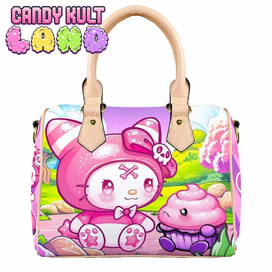 My Friend Frosti Candy Kult Land Beige Boston Crossbody Handbag Candy Kult Bag Crossbody Frosti Candy Cult - Candy Kult Land - Wishbone - Boo Kitty - Panku - Frosti - Toxic Kitten - Hex - Heart - Cult Candy - Ca