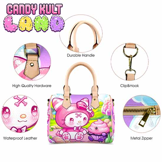 My Friend Frosti Candy Kult Land Beige Boston Crossbody Handbag Candy Kult Bag Crossbody Frosti Candy Cult - Candy Kult Land - Wishbone - Boo Kitty - Panku - Frosti - Toxic Kitten - Hex - Heart - Cult Candy - Ca