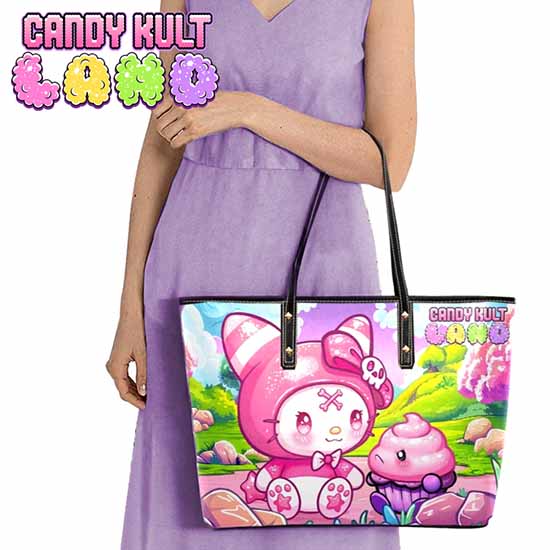 My Friend Frosti Candy Kult Land Large Tote Bag Candy Kult Bag Frosti handbag Candy Cult - Candy Kult Land - Wishbone - Boo Kitty - Panku - Frosti - Toxic Kitten - Hex - Heart - Cult Candy - Ca