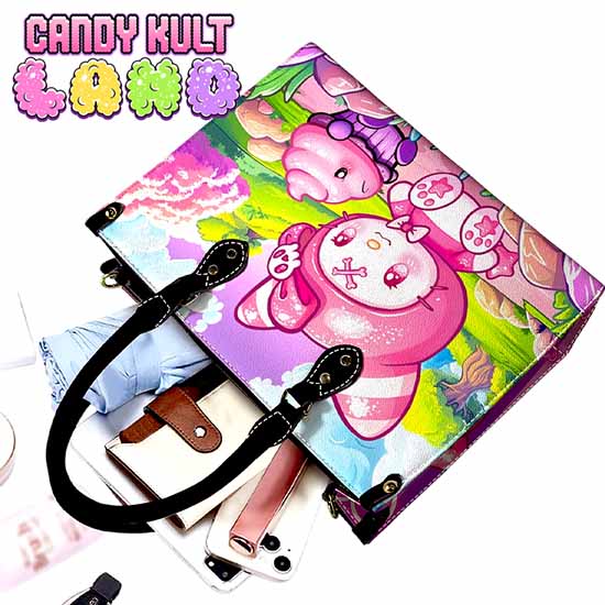 My Friend Frosti Candy Kult Land PU Leather Crossbody Handbag Candy Kult Bag Crossbody Frosti Candy Cult - Candy Kult Land - Wishbone - Boo Kitty - Panku - Frosti - Toxic Kitten - Hex - Heart - Cult Candy - Ca