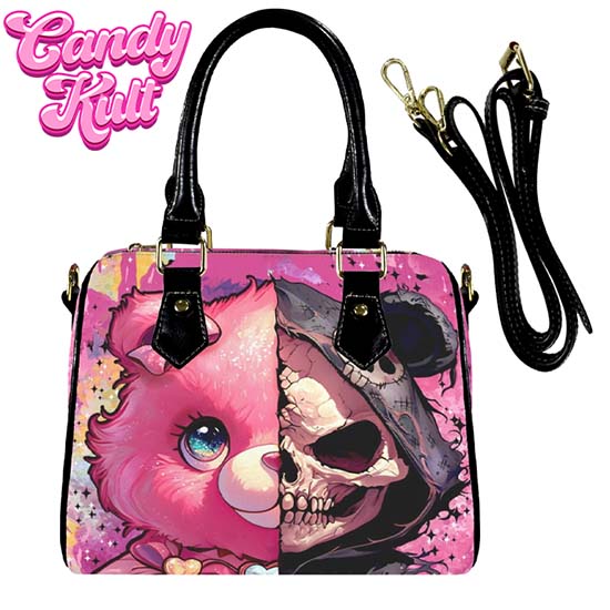 Split Personality Bear Fright Candy Boston Crossbody Handbag