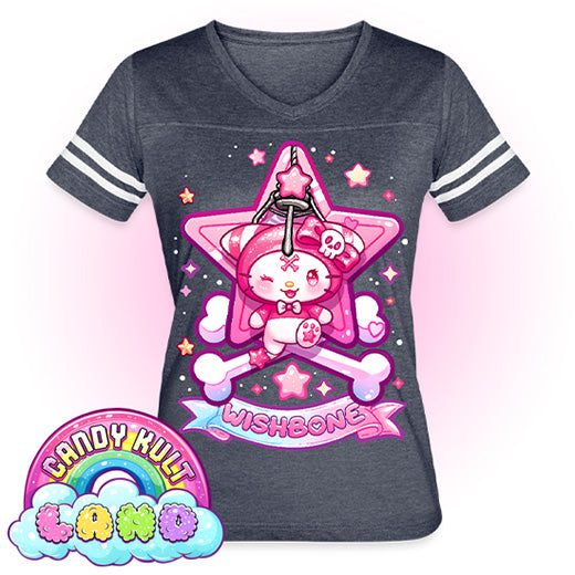 Wishbone Claw Machine Logo - Candy Kult Land Women’s Vintage Sport T-Shirt - Candy Kult - Candy Cult - Candy Kult Land - Wishbone - Boo Kitty - Panku - Frosti - Toxic Kitten - Hex-Heart - Cult Candy - Cake High Heels - [product_vendor}
