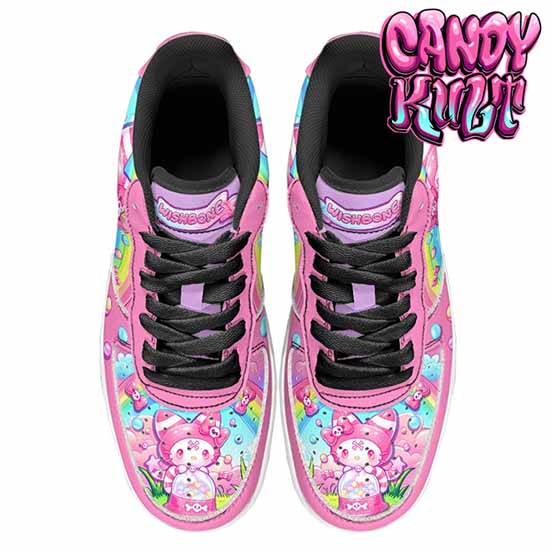 Wishbone Gumball Machine Pink Candy Kult Kicks Women's Sneakers Black - Candy Kult - Candy Cult - Cult Candy - Cake High Heels - [product_vendor}