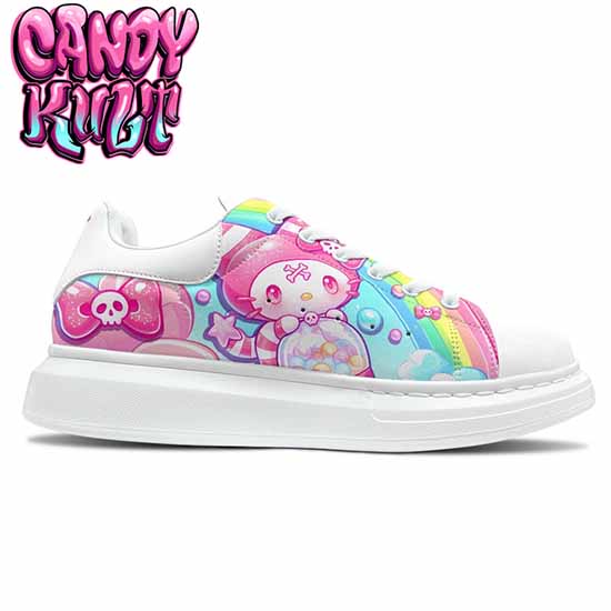 Wishbone Gumball Machine Candy Kult Women's Pulse Sneakers White - Candy Kult - Candy Cult - Cult Candy - Cake High Heels - [product_vendor}