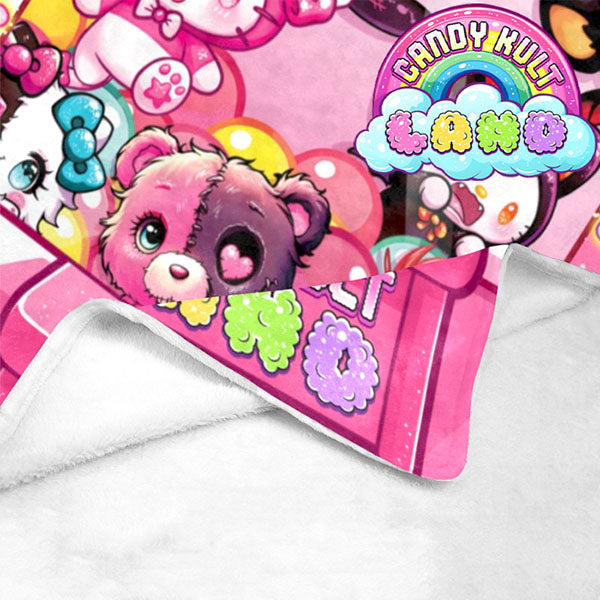 Candy Kult Land Claw Machine Micro Fleece Blanket