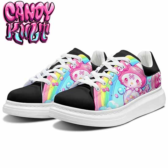 Wishbone Gumball Machine Candy Kult Women's Pulse Sneakers Black - Candy Kult - Candy Cult - Cult Candy - Cake High Heels - [product_vendor}