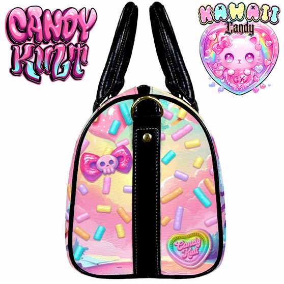 Pastel Purrfection Kawaii Candy Boston Crossbody Handbag - Candy Kult - Candy Cult - Cult Candy - Cake High Heels - [product_vendor}