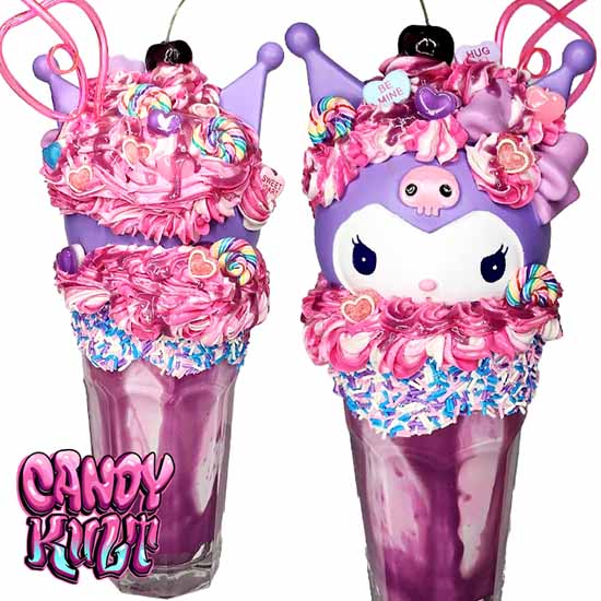 Kuromi Berry Milkshake Sculpture - Candy Kult - Candy Cult - Cult Candy - Cake High Heels - [product_vendor}