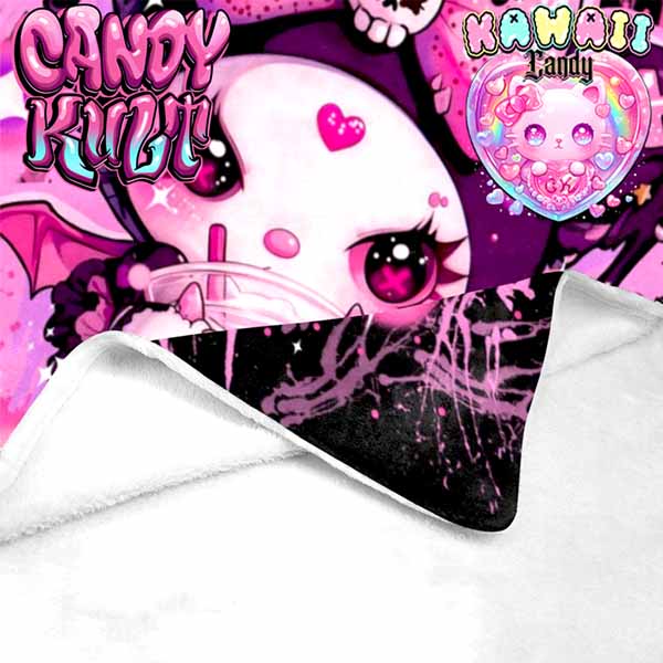 Graffiti Shake Kawaii Candy Micro Fleece Blanket - Candy Kult - Candy Cult - Cult Candy - Cake High Heels - [product_vendor}
