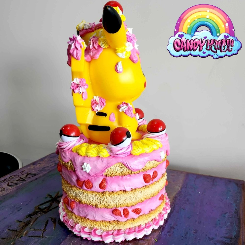Pikachu Berry Layered Cake Sculpture Candy Kult Cake pokemon Candy Cult - Candy Kult Land - Wishbone - Boo Kitty - Panku - Frosti - Toxic Kitten - Hex - Heart - Cult Candy - Ca