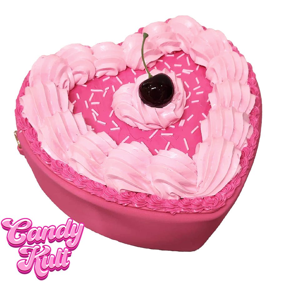 Pink Classic Cherry Cake Candy Kult Convertible Crossbody Bag / Hand Bag Candy Kult Bag Crossbody Candy Cult - Candy Kult Land - Wishbone - Boo Kitty - Panku - Frosti - Toxic Kitten - Hex - Heart - Cult Candy - Ca