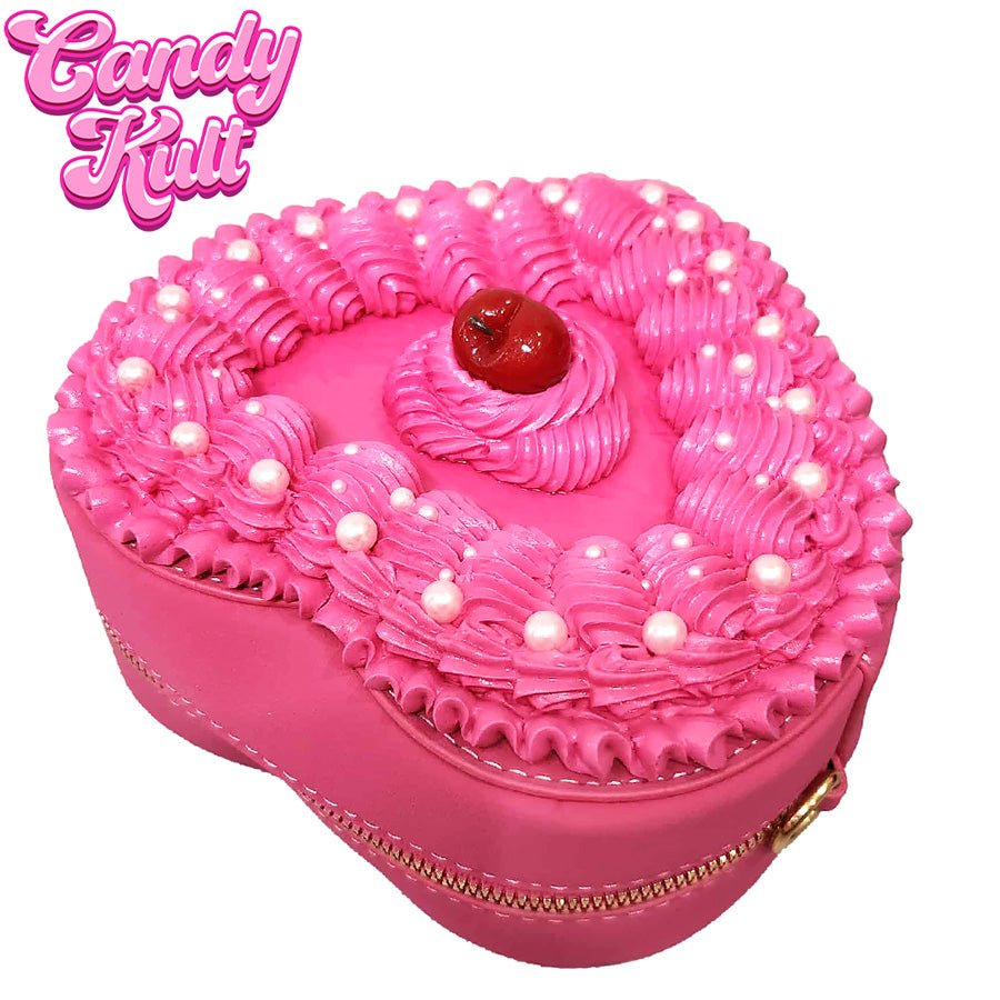 Pink Pearl Cake Candy Kult Convertible Crossbody Bag / Hand Bag Candy Kult Bag Crossbody Candy Cult - Candy Kult Land - Wishbone - Boo Kitty - Panku - Frosti - Toxic Kitten - Hex - Heart - Cult Candy - Ca