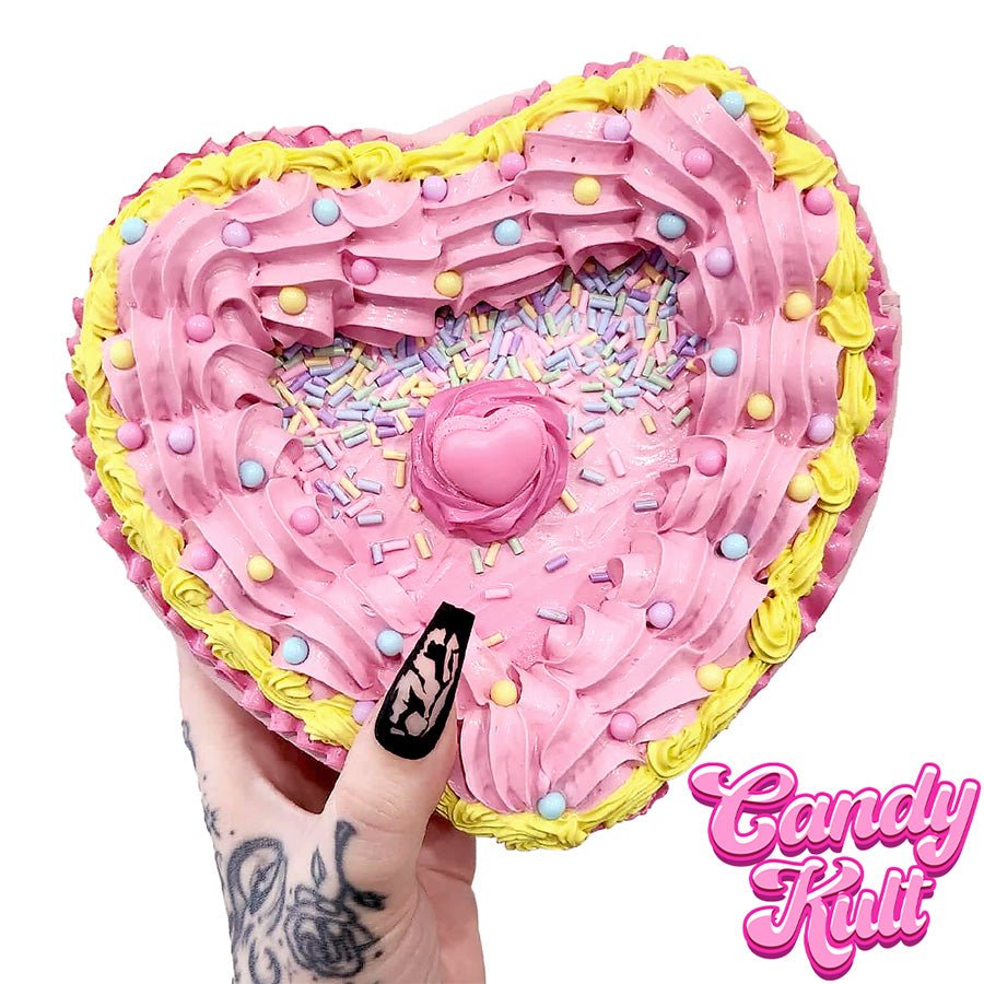 Pink Sugar Cake Candy Kult Convertible Crossbody Bag / Hand Bag Candy Kult Bag Crossbody Candy Cult - Candy Kult Land - Wishbone - Boo Kitty - Panku - Frosti - Toxic Kitten - Hex - Heart - Cult Candy - Ca