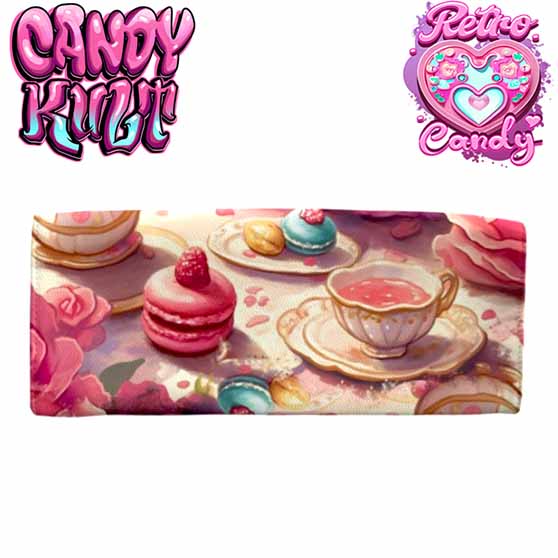 Rose Garden Tea Party Retro Candy White PU Leather Crossbody Handbag Candy Kult Alice In Wonderland Bag Cheshire Cat Candy Cult - Candy Kult Land - Wishbone - Boo Kitty - Panku - Frosti - Toxic Kitten - Hex - Heart - Cult Candy - Ca