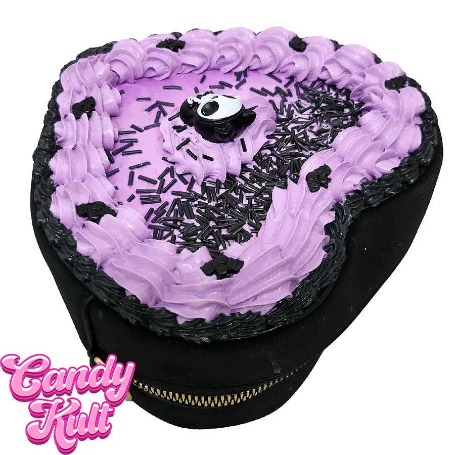 Skull Cat Sprinkles Cake Candy Kult Convertible Crossbody Bag / Hand Bag Candy Kult Bag Crossbody spooky Candy Cult - Candy Kult Land - Wishbone - Boo Kitty - Panku - Frosti - Toxic Kitten - Hex - Heart - Cult Candy - Ca