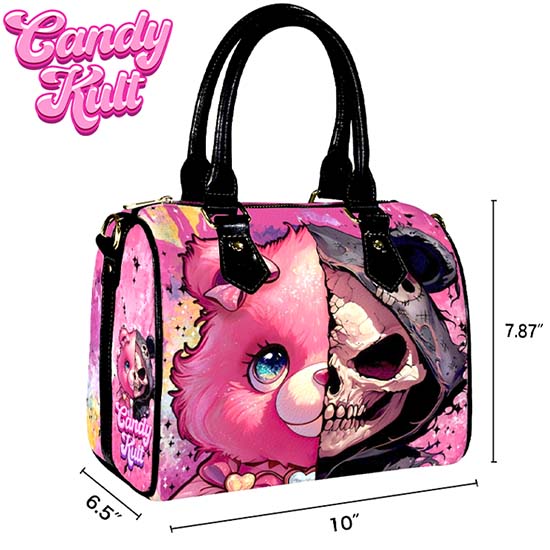 Split Personality Bear Fright Candy Boston Crossbody Handbag Candy Kult Bag care bears Crossbody Candy Cult - Candy Kult Land - Wishbone - Boo Kitty - Panku - Frosti - Toxic Kitten - Hex - Heart - Cult Candy - Ca