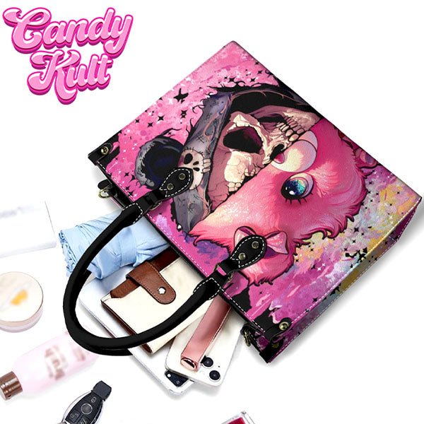 Split Personality Bear Fright Candy PU Leather Crossbody Handbag Candy Kult Bag care bears Crossbody Candy Cult - Candy Kult Land - Wishbone - Boo Kitty - Panku - Frosti - Toxic Kitten - Hex - Heart - Cult Candy - Ca
