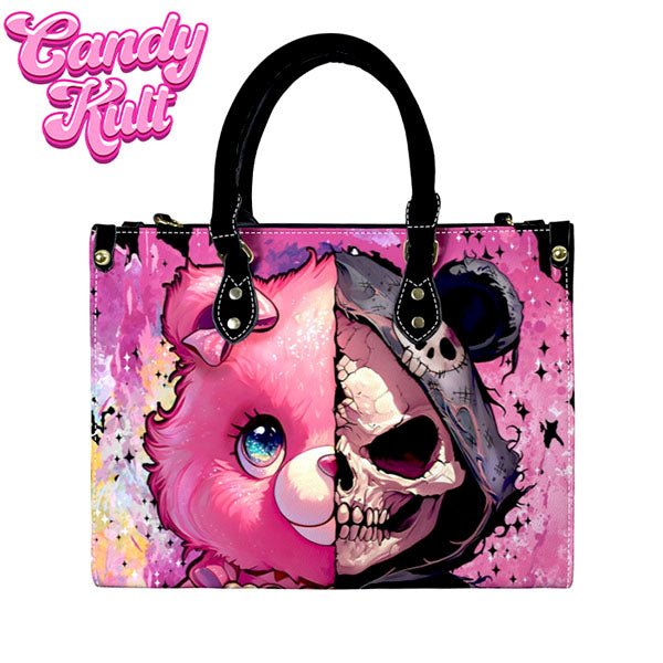 Split Personality Bear Fright Candy PU Leather Crossbody Handbag Candy Kult Bag care bears Crossbody Candy Cult - Candy Kult Land - Wishbone - Boo Kitty - Panku - Frosti - Toxic Kitten - Hex - Heart - Cult Candy - Ca