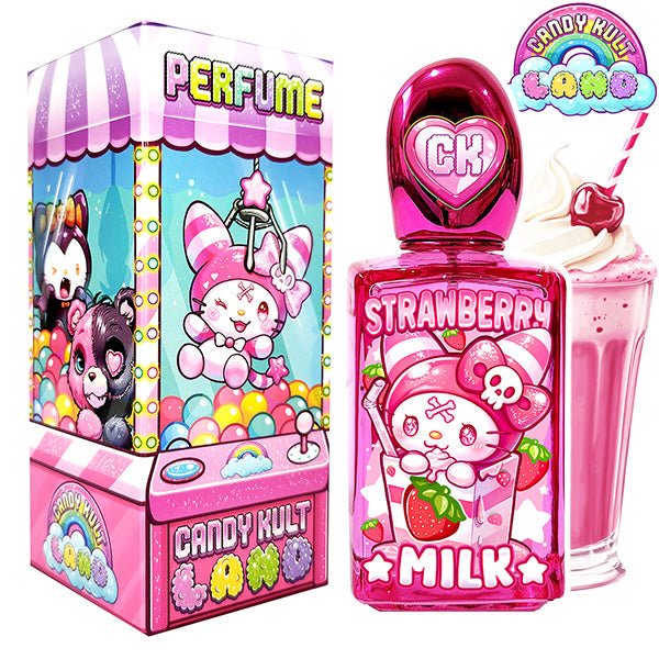 Strawberry Milk Candy Kult Land Perfume Candy Kult milkshake Strawberry Wishbone Candy Cult - Candy Kult Land - Wishbone - Boo Kitty - Panku - Frosti - Toxic Kitten - Hex - Heart - Cult Candy - Ca