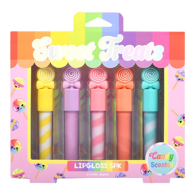 Sweet Treats Candy Lip Gloss 5 Pack Candy Kult Lip Gloss Candy Cult - Candy Kult Land - Wishbone - Boo Kitty - Panku - Frosti - Toxic Kitten - Hex - Heart - Cult Candy - Ca