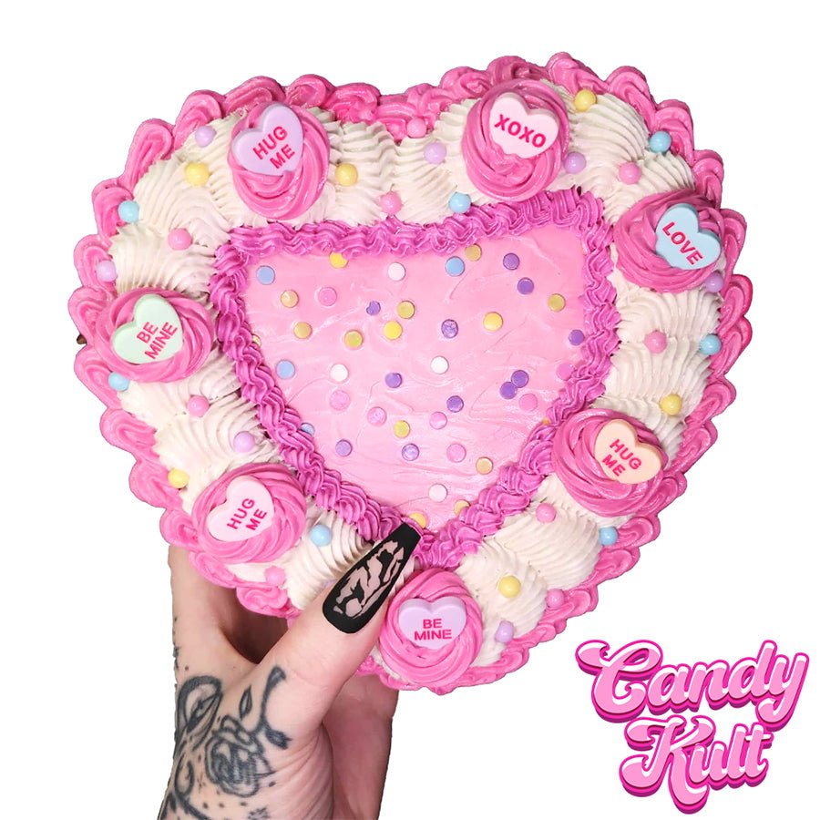 Sweethearts Candy Cake Candy Kult Convertible Crossbody Bag / Hand Bag Candy Kult Bag Crossbody Candy Cult - Candy Kult Land - Wishbone - Boo Kitty - Panku - Frosti - Toxic Kitten - Hex - Heart - Cult Candy - Ca