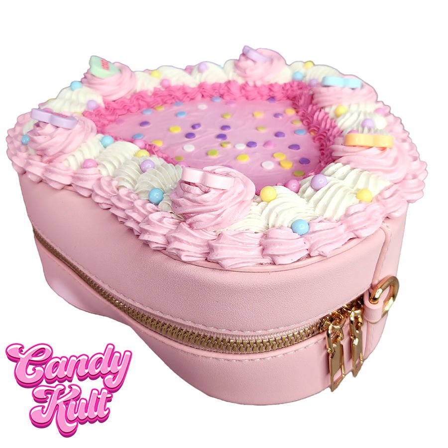 Sweethearts Candy Pastel Cake Candy Kult Convertible Crossbody Bag / Hand Bag Candy Kult Bag Crossbody Candy Cult - Candy Kult Land - Wishbone - Boo Kitty - Panku - Frosti - Toxic Kitten - Hex - Heart - Cult Candy - Ca