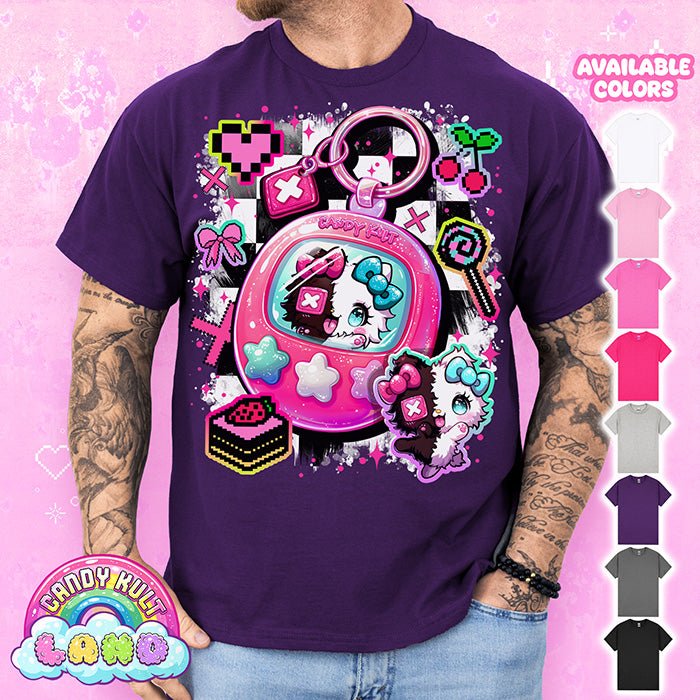 Toxic Kitten Digital Pet - Candy Kult Land Graphic Tee Candy Kult PURPLE S candy kult land ck land Toxic Kitten Candy Cult - Candy Kult Land - Wishbone - Boo Kitty - Panku - Frosti - Toxic Kitten - Hex - Heart - Cult Candy - Ca