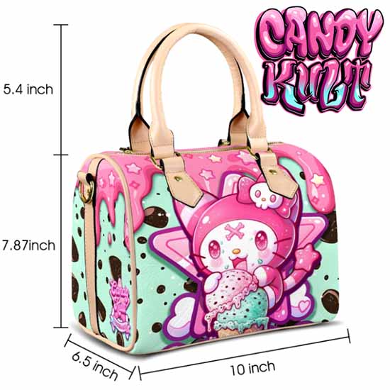 Wishbone Mint Ice Cream Kawaii Candy Beige Boston Crossbody Handbag - Candy Kult - Candy Cult - Cult Candy - Cake High Heels - [product_vendor}