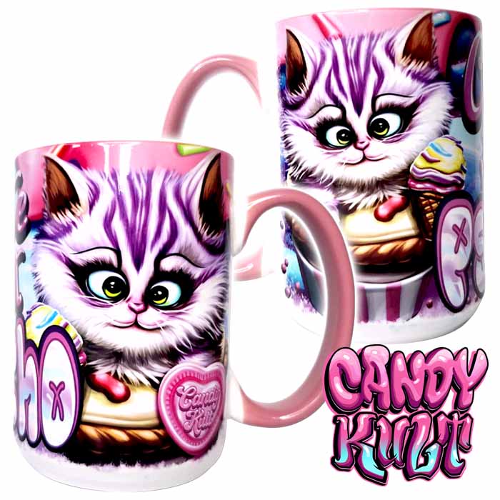 Cute But Psycho Candy Kult Large Mug - Candy Kult - Candy Cult - Candy Kult Land - Wishbone - Boo Kitty - Panku - Frosti - Toxic Kitten - Hex-Heart - Cult Candy - Cake High Heels - [product_vendor}