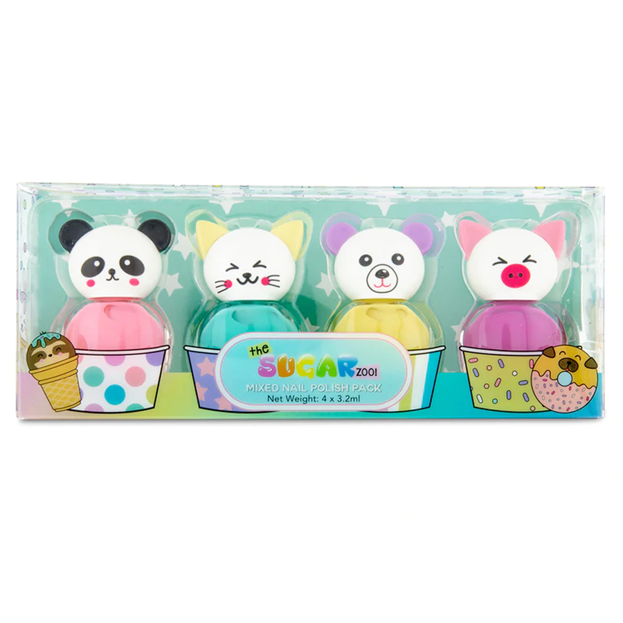 Sugar Zoo Nail Polish 4 Pack - Candy Kult - Candy Cult - Candy Kult Land - Wishbone - Boo Kitty - Panku - Frosti - Toxic Kitten - Hex-Heart - Cult Candy - Cake High Heels - [product_vendor}