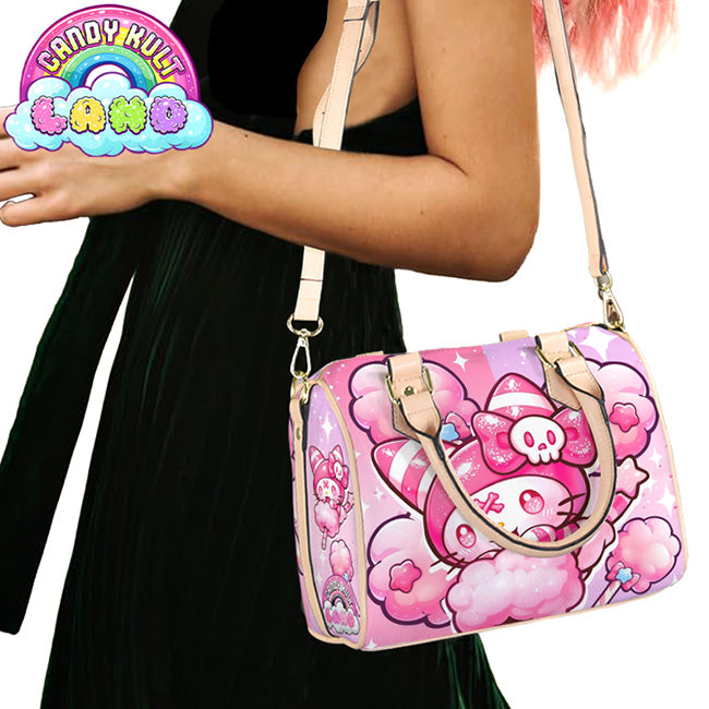 Wishbone Cotton Candy Dream Candy Kult Land Beige Boston Crossbody Handbag