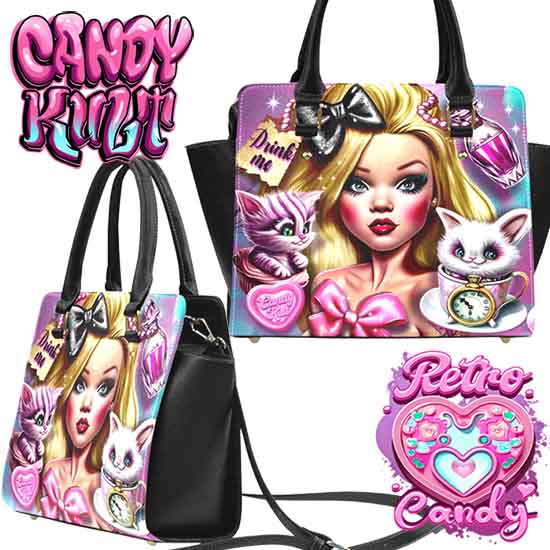 Alice In Retroland Retro Candy Crossbody Handbag - Candy Kult - Candy Cult - Candy Kult Land - Wishbone - Boo Kitty - Panku - Frosti - Toxic Kitten - Hex-Heart - Cult Candy - Cake High Heels - [product_vendor}