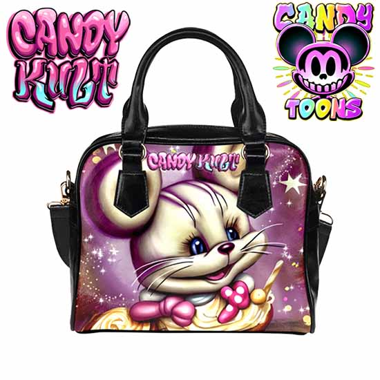 It Started With A Mouse Candy Toons Classic Crossbody Handbag - Candy Kult - Candy Cult - Candy Kult Land - Wishbone - Boo Kitty - Panku - Frosti - Toxic Kitten - Hex-Heart - Cult Candy - Cake High Heels - [product_vendor}