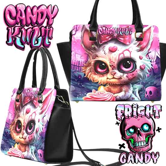 From Paris To The Grave Fright Candy Crossbody Handbag - Candy Kult - Candy Cult - Candy Kult Land - Wishbone - Boo Kitty - Panku - Frosti - Toxic Kitten - Hex-Heart - Cult Candy - Cake High Heels - [product_vendor}