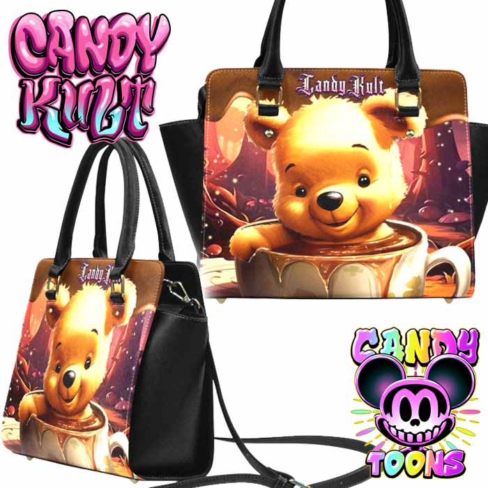 Winnie Coffee Candy Toons Convertible Crossbody Handbag - Candy Kult - Candy Cult - Candy Kult Land - Wishbone - Boo Kitty - Panku - Frosti - Toxic Kitten - Hex-Heart - Cult Candy - Cake High Heels - [product_vendor}
