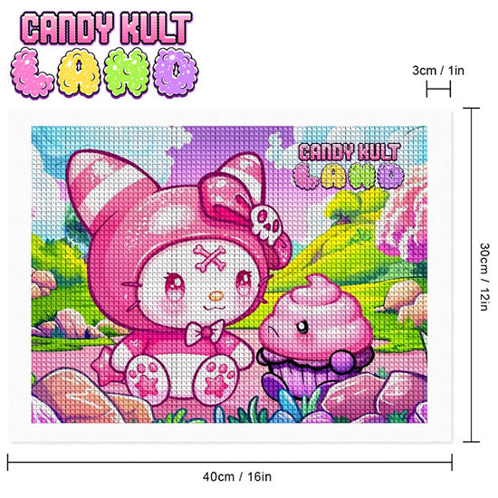My Friend Frosti Candy Kult Land DIY Diamond Art Kit - Candy Kult - Candy Cult - Candy Kult Land - Wishbone - Boo Kitty - Panku - Frosti - Toxic Kitten - Hex-Heart - Cult Candy - Cake High Heels - [product_vendor}